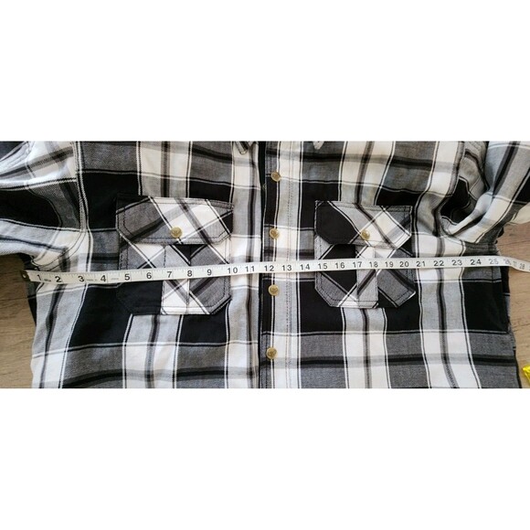 Milwaukee Leather Performance Armored Motorcycle Rider Plaid Flannel Jacket XL - Picture 8 of 9